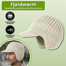 Lade das Bild in den Galerie-Viewer, Fjordwarm Wintermütze mit Ohrenschutz im skandinavischen Design | Unisex-Einheitsgröße