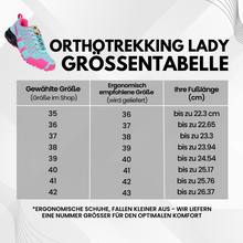 Lade das Bild in den Galerie-Viewer, OrthoTrekking Lady - ergonomischer, rutschfester & wasserdichter Wanderschuh für Frauen