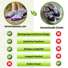 Lade das Bild in den Galerie-Viewer, OrthoTrekking Lady - ergonomischer, rutschfester & wasserdichter Wanderschuh für Frauen