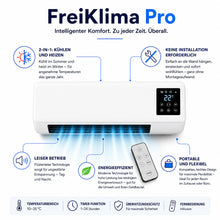 Lade das Bild in den Galerie-Viewer, FreiKlima Pro – Tragbare Klimaanlage & Heizung ohne Installation | 2-in-1 | Bis 51 m²
