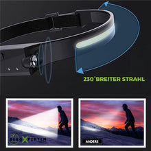 Lade das Bild in den Galerie-Viewer, PROFI 350 - 2 IN 1 LED Stirnlampe - Das Original