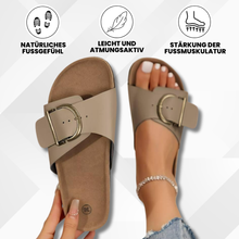 Lade das Bild in den Galerie-Viewer, OrthoMia – ergonomische Kork-Sandalen mit stilvollen Schnallenriemen