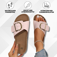 Lade das Bild in den Galerie-Viewer, OrthoMia – ergonomische Kork-Sandalen mit stilvollen Schnallenriemen