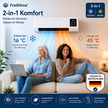 Lade das Bild in den Galerie-Viewer, FreiKlima Pro – Tragbare Klimaanlage &amp; Heizung ohne Installation | 2-in-1 | Bis 51 m²