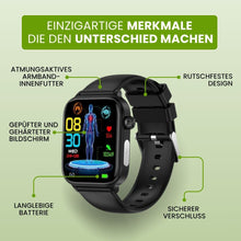 Lade das Bild in den Galerie-Viewer, GlucoCare SOS – Smartwatch mit Notruf, Sturzerkennung &amp; Blutzuckermessung