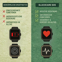 Lade das Bild in den Galerie-Viewer, GlucoCare SOS – Smartwatch mit SOS-Notruffunktion und Gesundheits-Monitoring