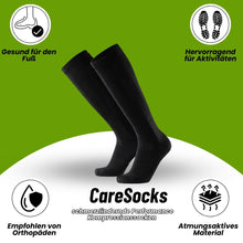 Lade das Bild in den Galerie-Viewer, Caresocks orthopädische Kompressionsstrümpfe - verhindert Krampfadern &amp; entlastet müde Füße