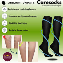 Lade das Bild in den Galerie-Viewer, Caresocks orthopädische Kompressionsstrümpfe - verhindert Krampfadern &amp; entlastet müde Füße