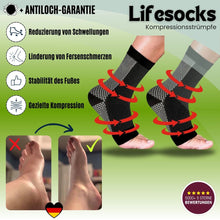 Lade das Bild in den Galerie-Viewer, Lifesocks - Orthopädische Kompressionssocken für müde und schmerzende Füße